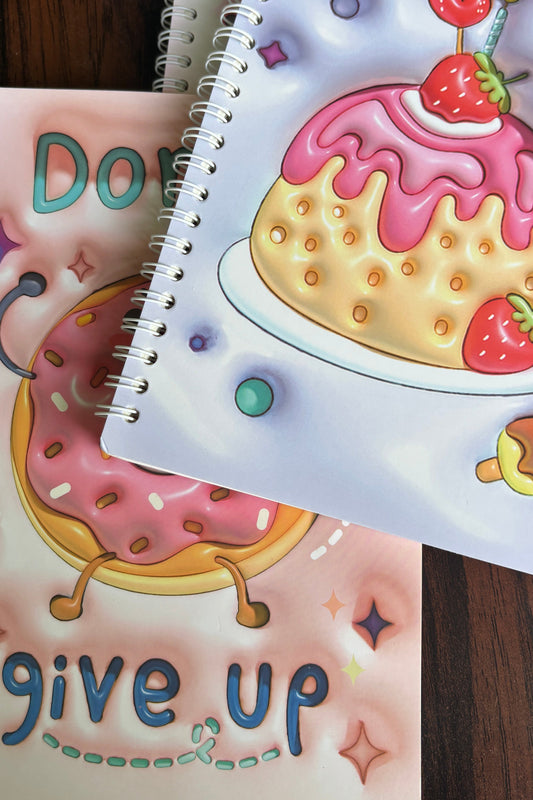 Dessert-Themed A5 Spiral Diary