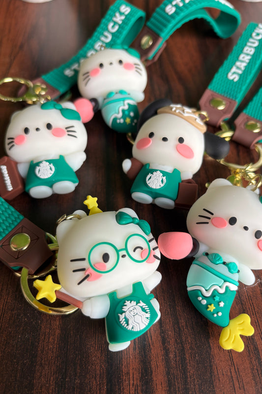 Hello kitty Starbucks keychain