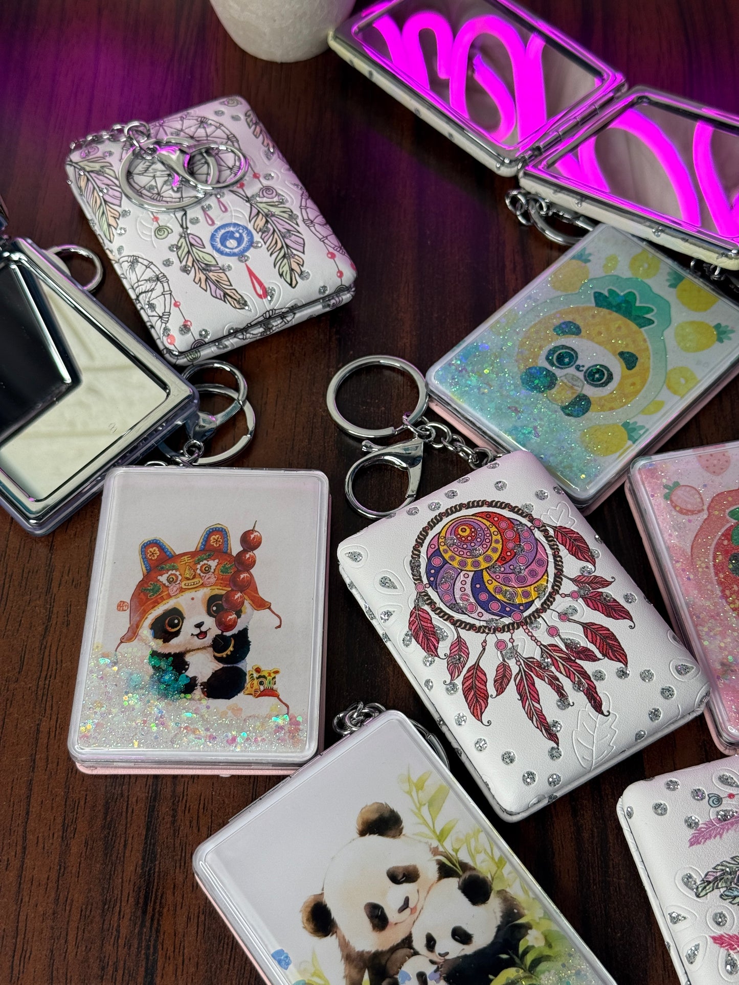 Sparkle Compact Cosmetic Mirrors