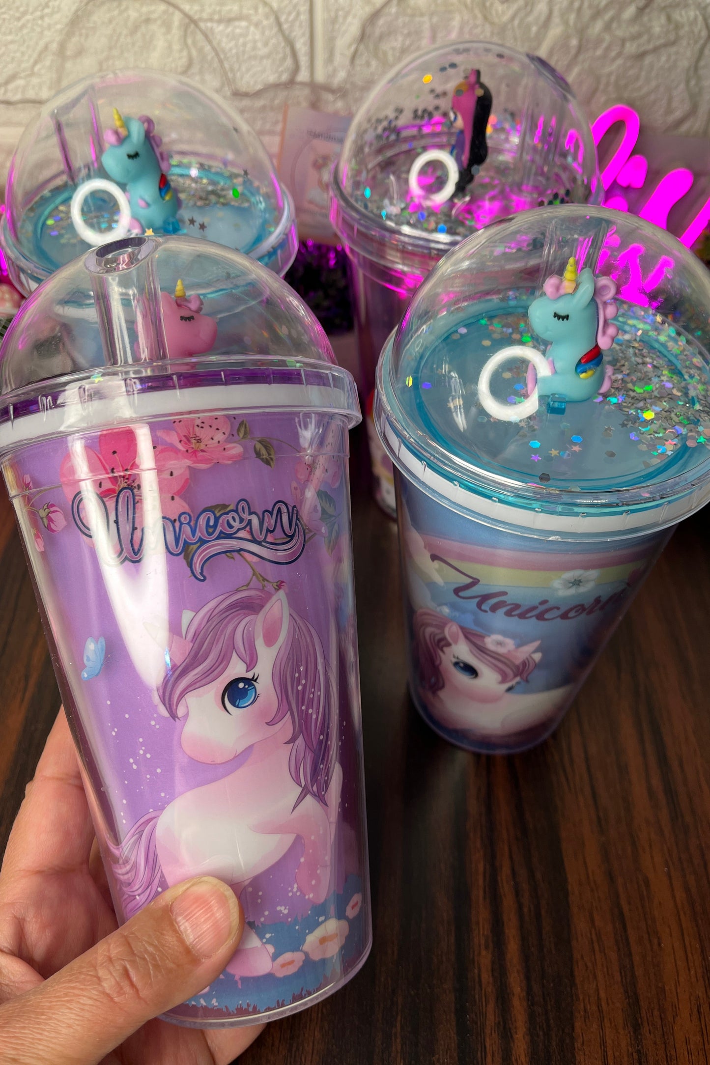 Unicorn Glitter Sipper