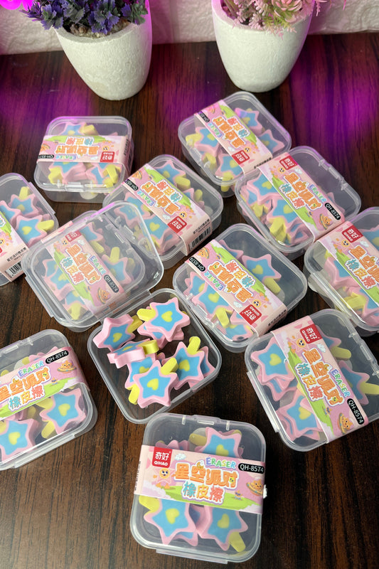 Cute Star Pop Erasers