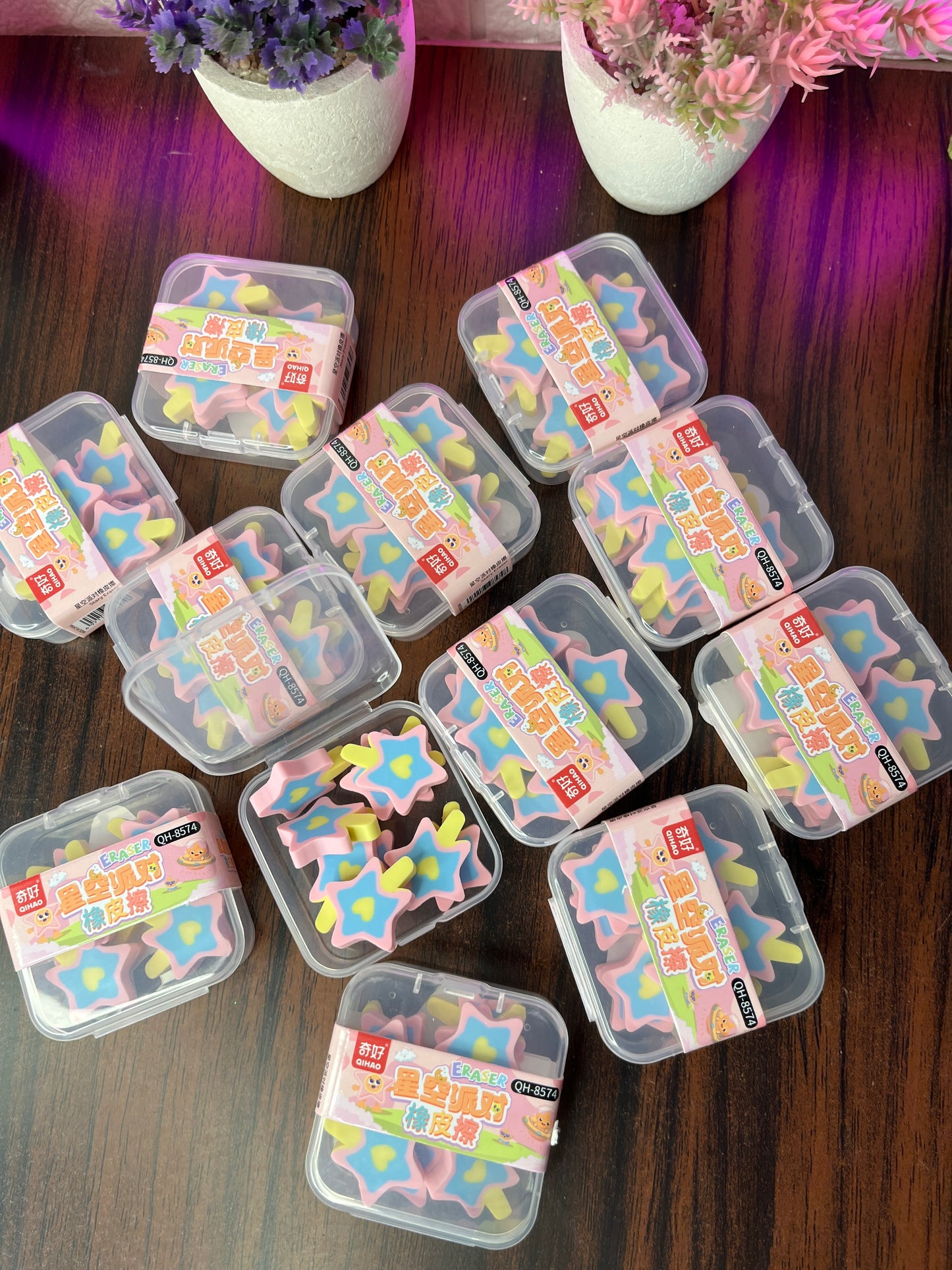 Cute Star Pop Erasers