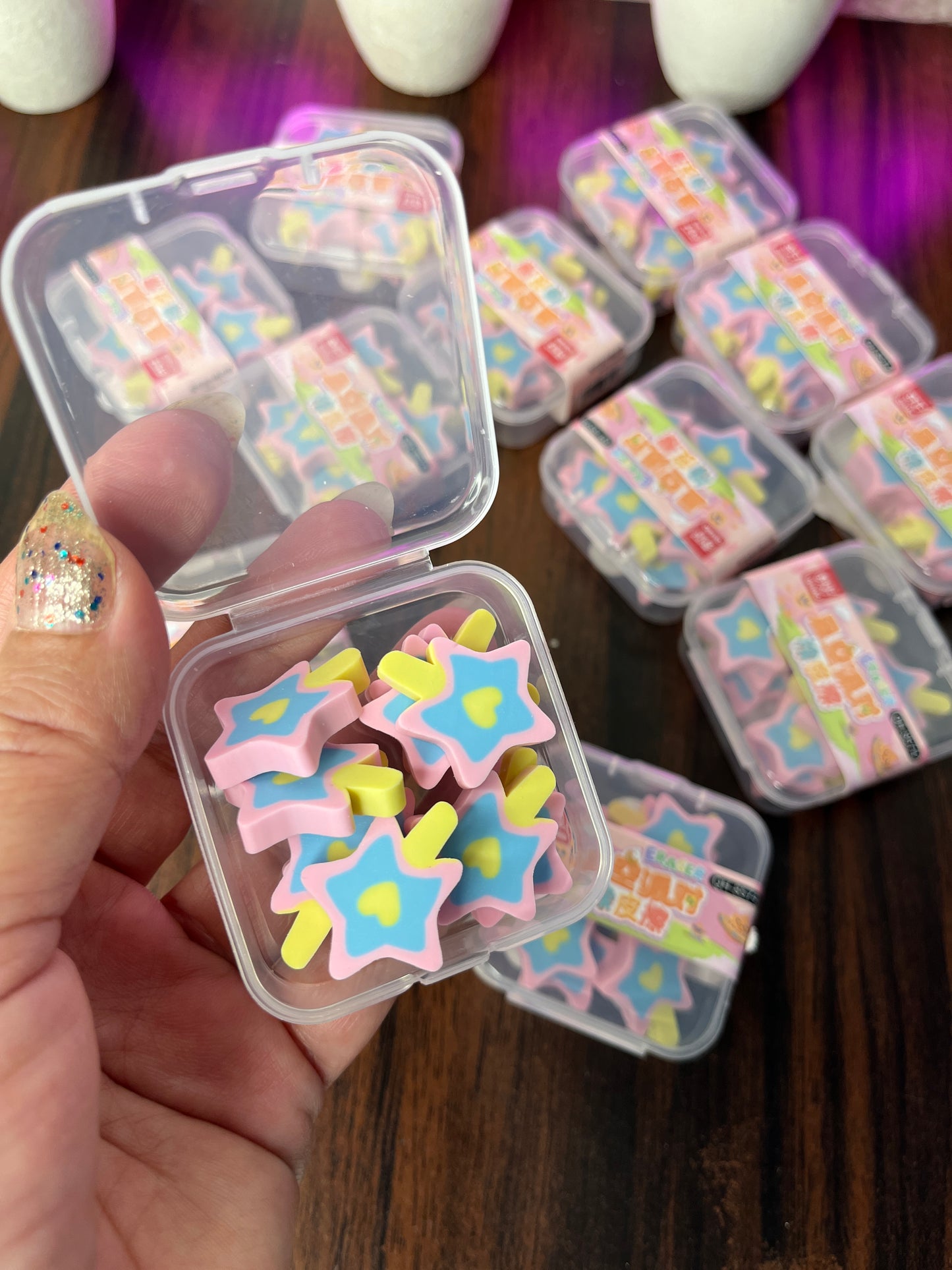 Cute Star Pop Erasers
