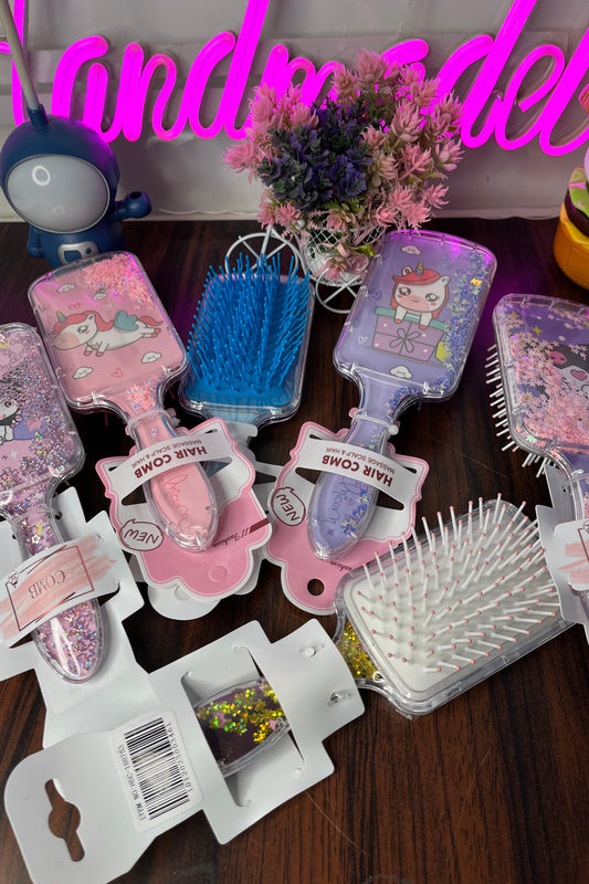 Unicorn & Kuromi Glitter Hair Brush