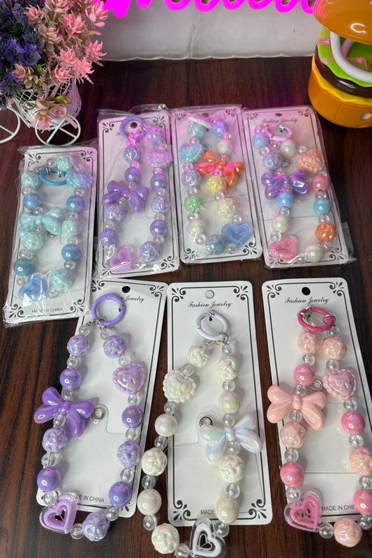 Bow Pearl Mobile Charms (Pastel Collection)