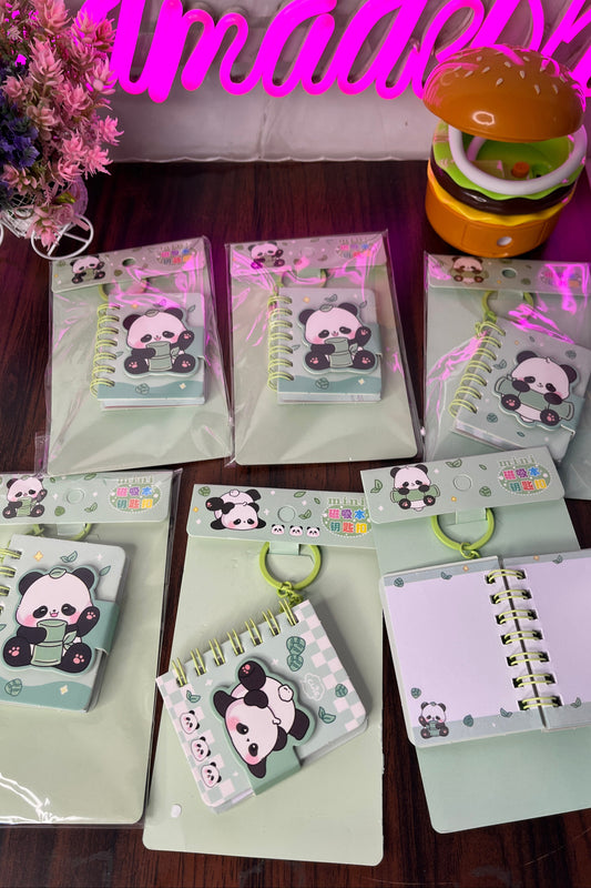 Panda Notebook Keychain