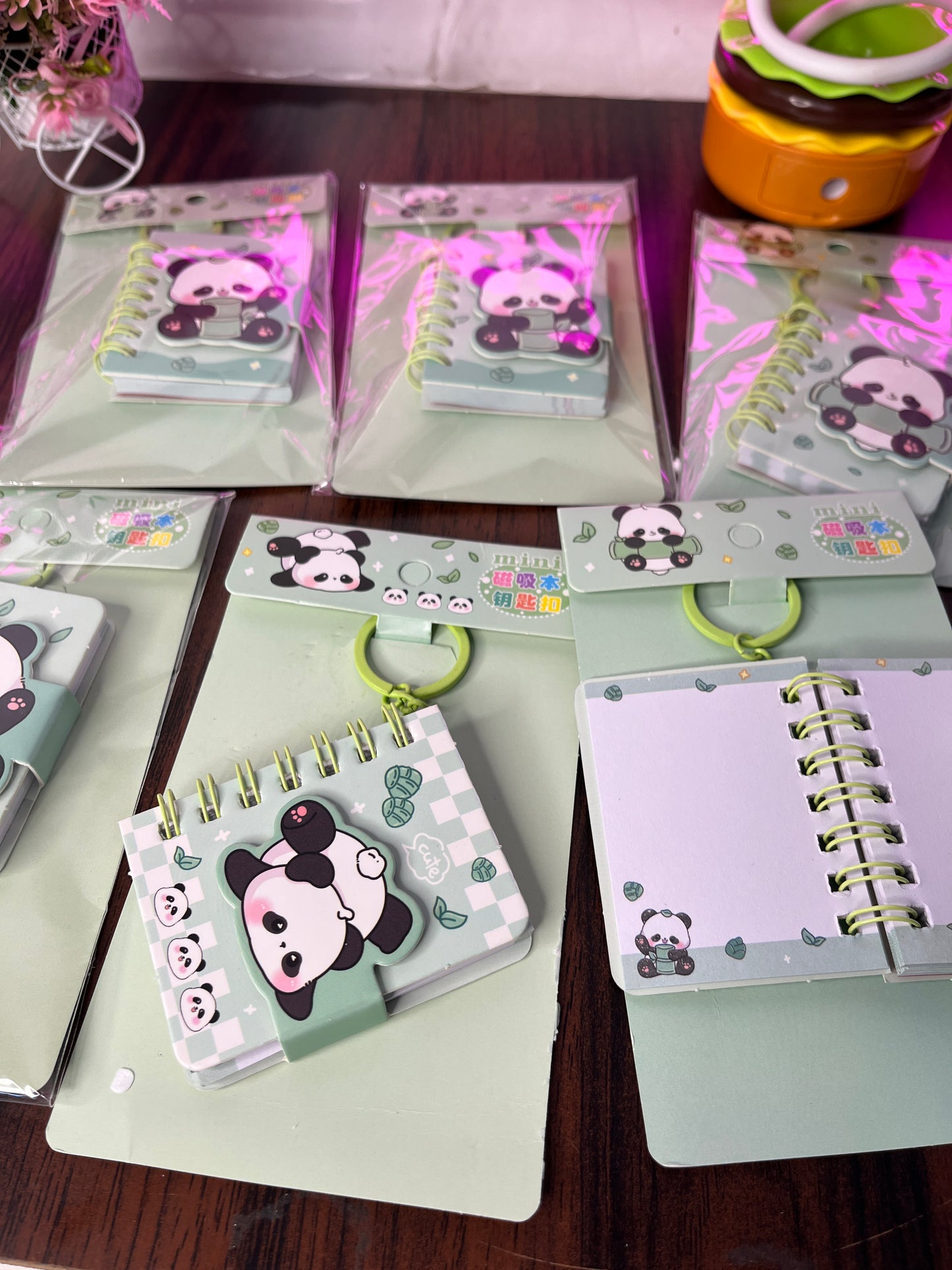 Panda Notebook Keychain